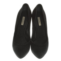 Dolce & Gabbana Veloursleder-Pumps in Schwarz