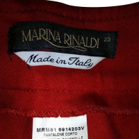 Marina Rinaldi Pantaloncini in cotone rosso