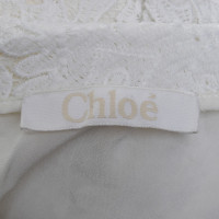 Chloé Spitzen-Kleid in Weiß