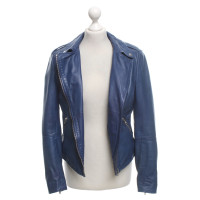 Muubaa Leather jacket in blue