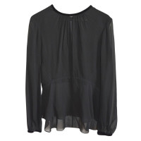 Theyskens' Theory Top en Soie en Noir