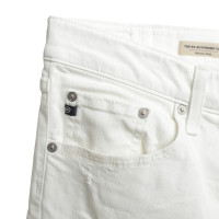 Adriano Goldschmied White jeans in used look