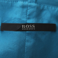 Hugo Boss zijden jurk in turquoise