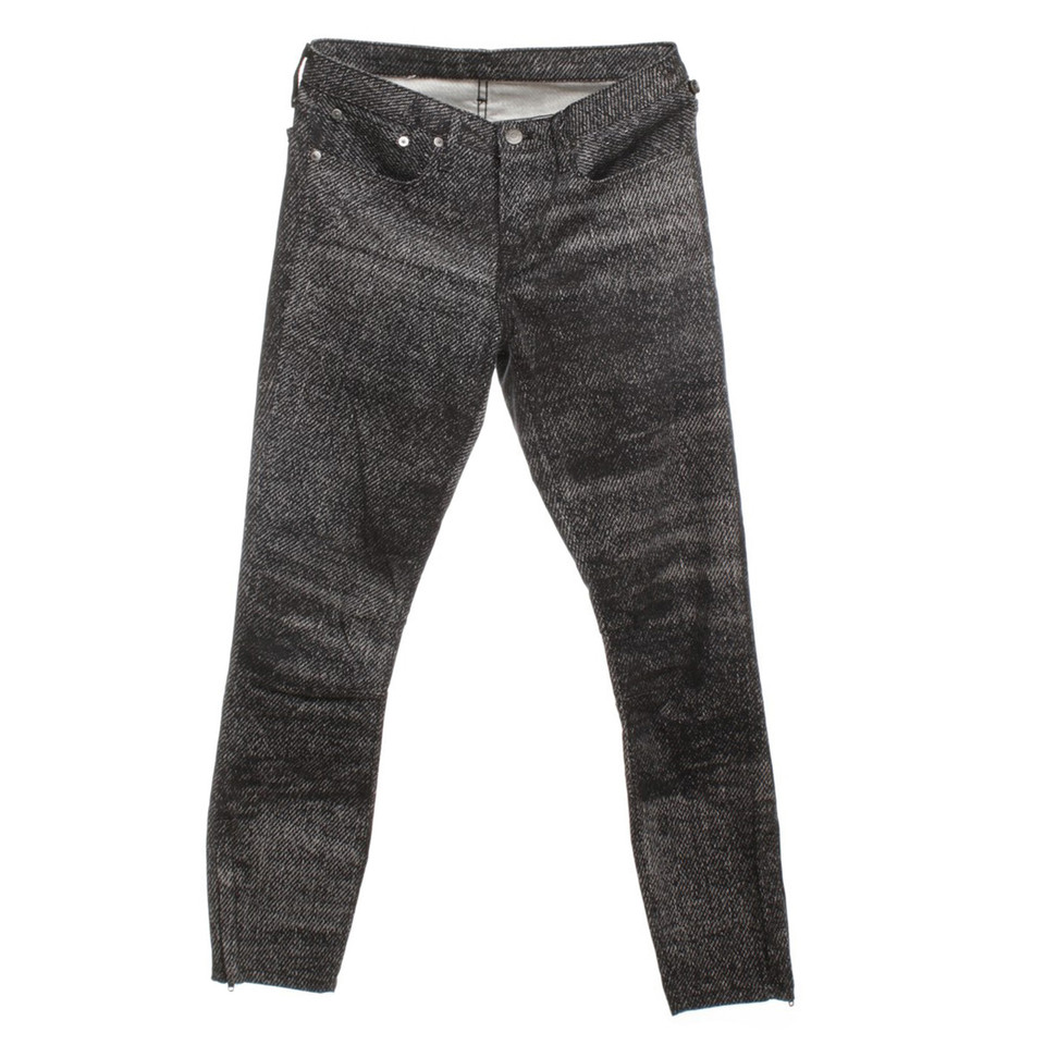 Helmut Lang Jeans in zwart / wit