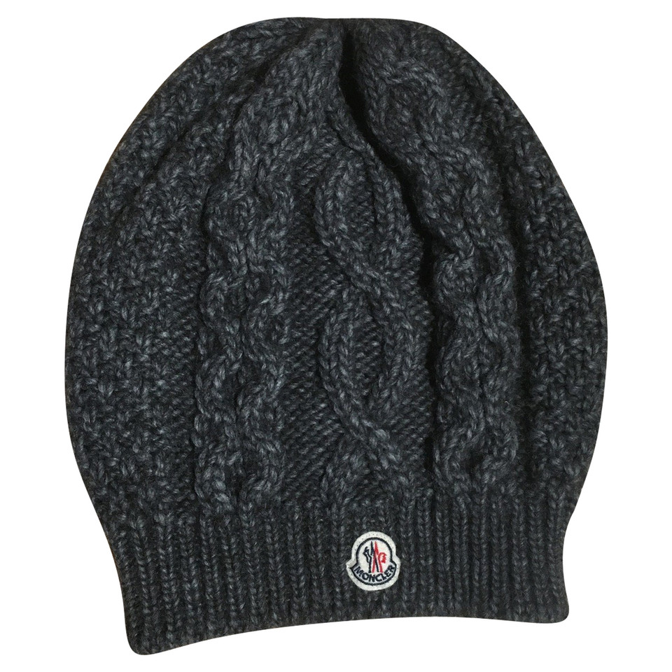 Moncler Chapeau/Casquette en Laine en Gris