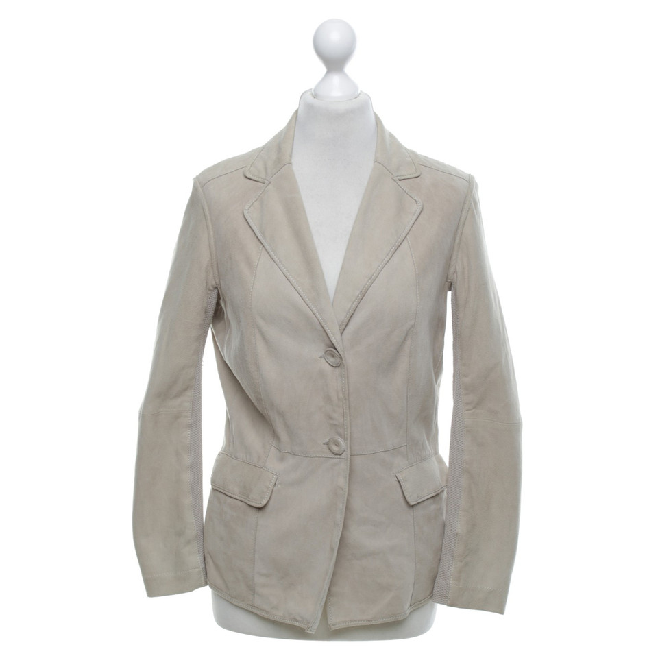 Iris Von Arnim Wildleder-Blazer in Beige