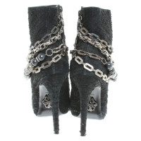 Philipp Plein Ankle boots made of reptile leather