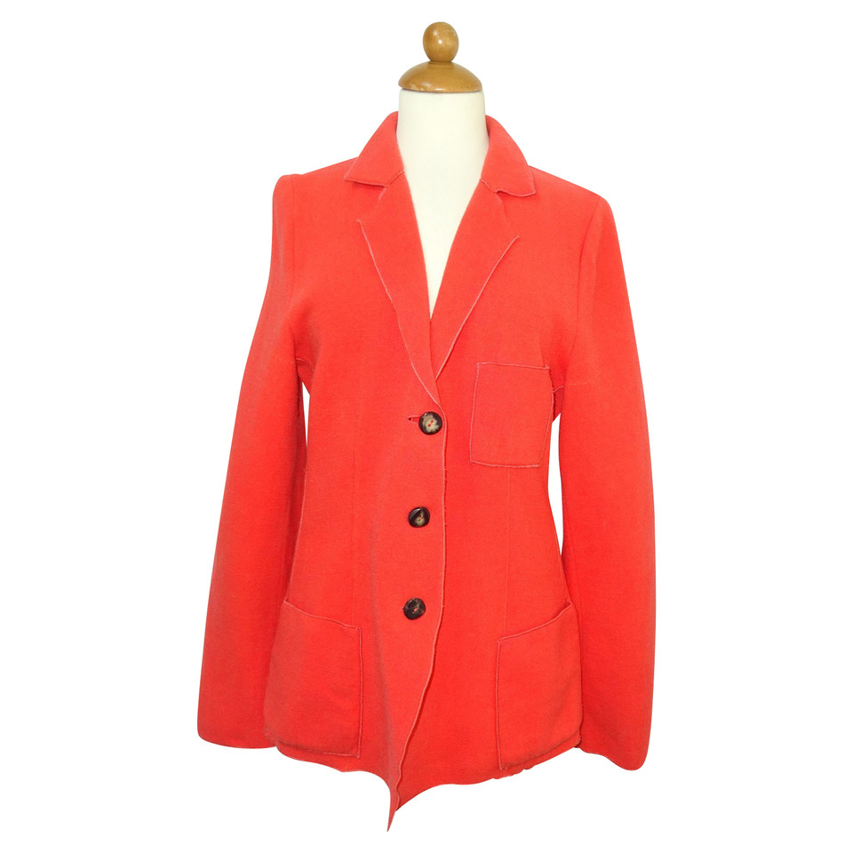 Armani Collezioni Blazer in Lana in Rosso