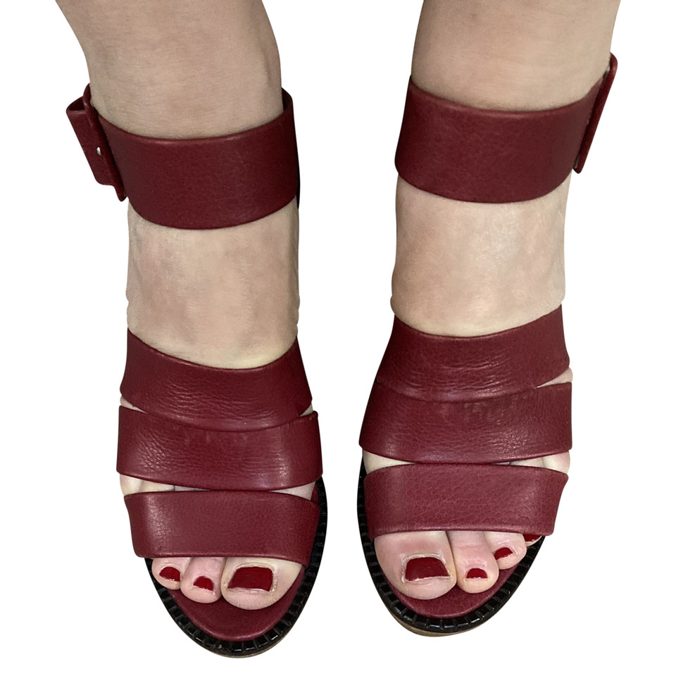 Robert Clergerie Sandals Leather in Pink