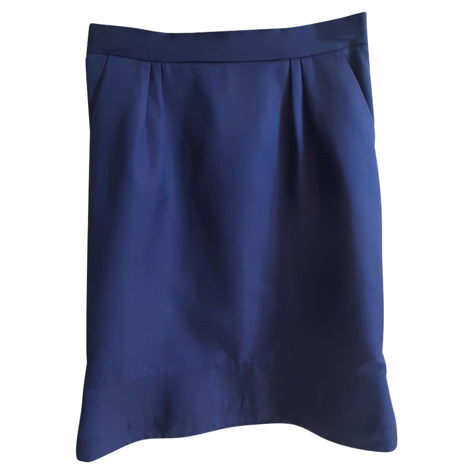 Valentino Garavani Skirt Cotton in Blue
