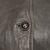 Hugo Boss Jacket/Coat Leather in Olive