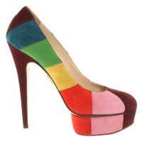Charlotte Olympia Suede pumps in multicolor