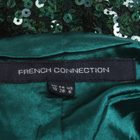 French Connection Vestito di paillettes in verde scuro