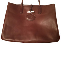 Longchamp Roseau Heritage Leather in Brown