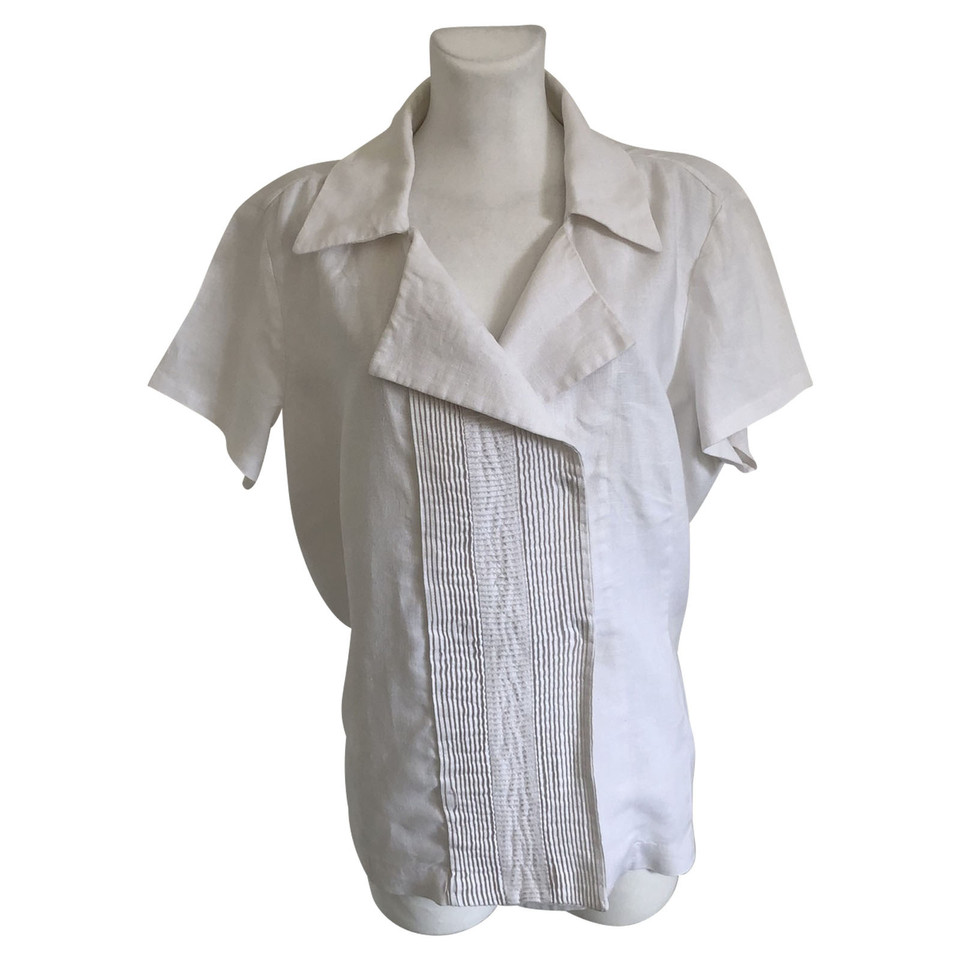 Adolfo Dominguez Top Linen in White