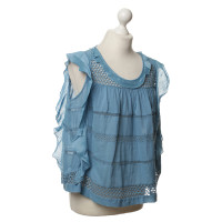 Isabel Marant Top with ruffle and crochet details