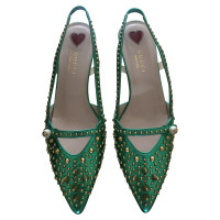 Gucci Pumps/Peeptoes Leather in Green