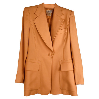 Hermès Suit Wool in Orange