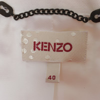 Kenzo Chemisier en coton blanc crème