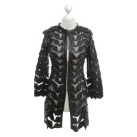 Caban Romantic Coat with leaves motif