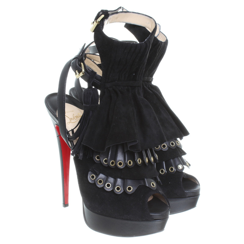 Christian Louboutin Plateau high heels in black