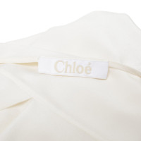 Chloé camicetta di seta in crema