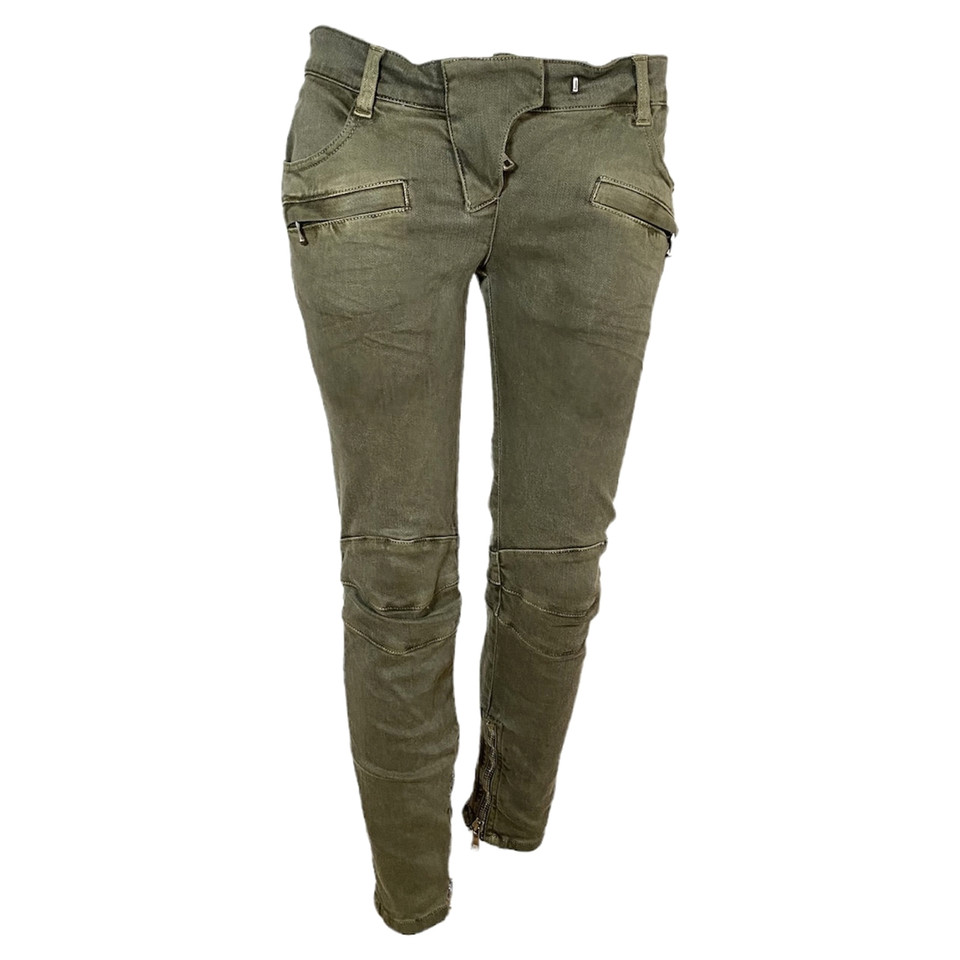 Balmain Jeans in Cotone in Verde