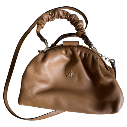 Manu Atelier Ruched Demi Bag Leather
