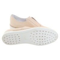 Tod's Slipper/Ballerinas aus Leder in Beige