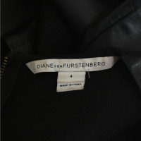 Diane Von Furstenberg Robe en Cuir en Noir