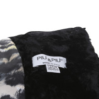 Piu & Piu Faux fur jacket in black