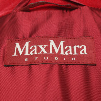 Max Mara Giacca/Cappotto in Lana in Rosso
