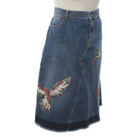 Red Valentino Skirt Cotton in Blue