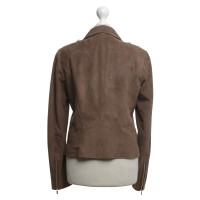 Hugo Boss Giacca in pelle in Taupe