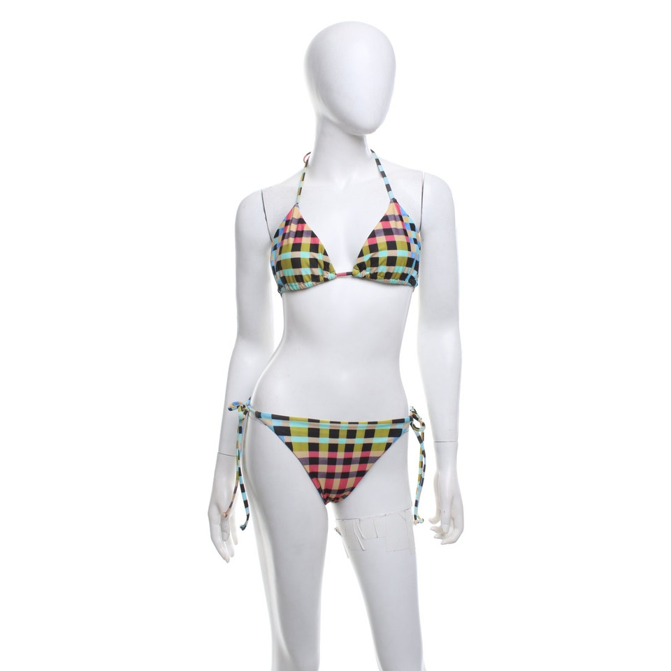 Mara Hoffman Bikini with plaid pattern