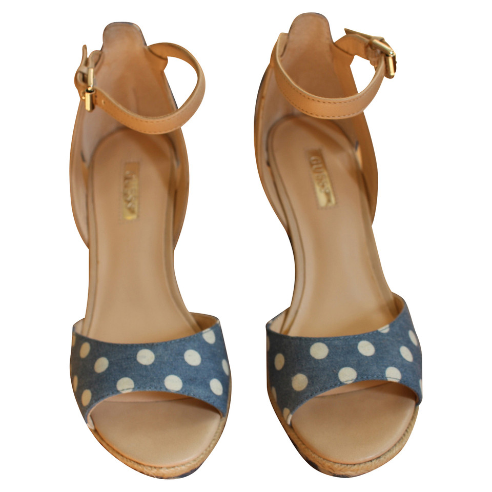 Guess Pumps/Peeptoes en Cuir en Bleu