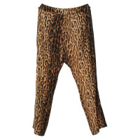 Msgm Pants with Leopard print