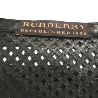 Burberry Giacca in pelle nera
