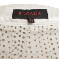 Escada Crème-kleurige boucle jacket