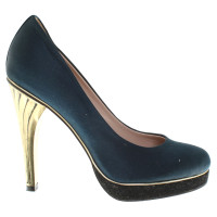 Reiss pumps in donkerblauw