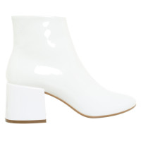 Maison Martin Margiela Stivaletti in Pelle verniciata in Bianco