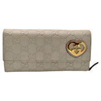 Gucci Accessoire aus Leder in Beige