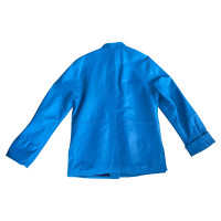 Shanghai Tang  Veste/Manteau en Cuir en Turquoise