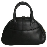 Christian Dior Saddle Bowling Bag in Black