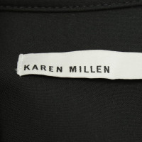Karen Millen Blouse dress in black / white