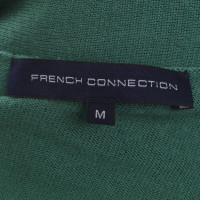 French Connection Cavalier de v-cou à manches longues vert, M