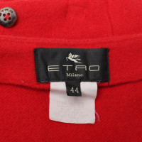 Etro Skirt Wool in Red
