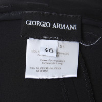 Giorgio Armani Pantalon en soie en noir