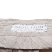 Fabiana Filippi Paio di Pantaloni in Cotone in Beige