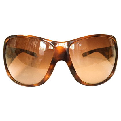 Versace tortoiseshell wraparound sunglasses